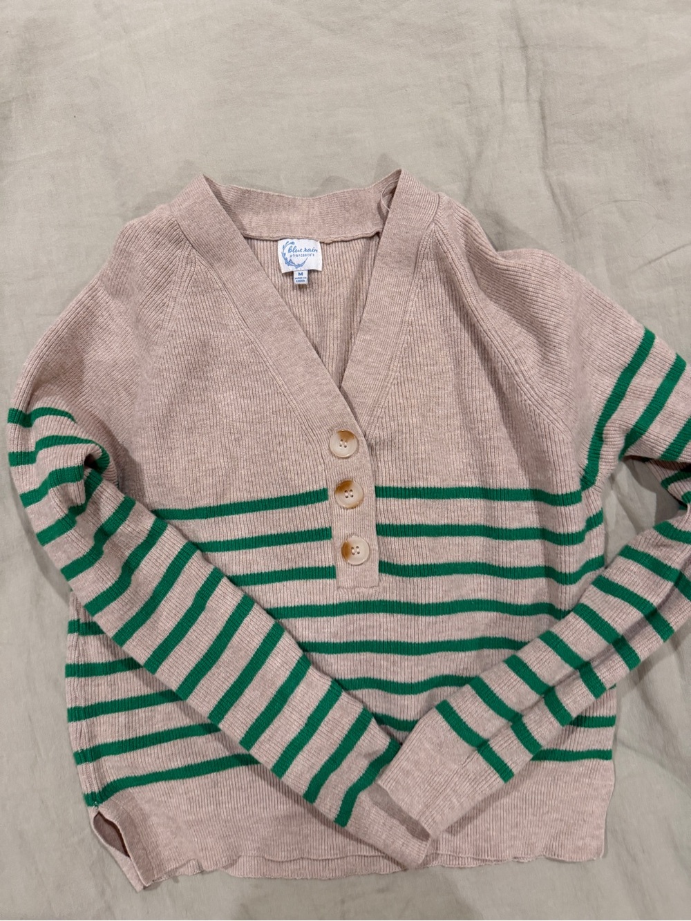 Striped V-Neck Sweater